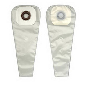 1-Piece Drainable Pouch with Precut 2-1/2" Barrier Opening, Pouch Size 3" with Karaya