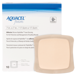Aquacel Adhesive Gelling Foam Dressing, 7" x 7"