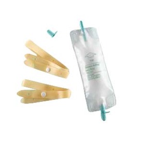 Dispoz-a-Bag Leg Bag with Rubber Cap Valve and Latex Straps, 9 oz.