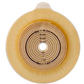 Assura 2-Piece Precut Flat Extra-Extended Wear Skin Barrier 1-3/4"