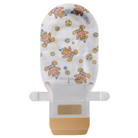 Assura AC Easiflex 2-Piece Pediatric Drainable Pouch 1-1/8", Transparent