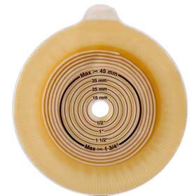 Assura 2-Piece Cut-to-Fit Flat Standard Wear Skin Barrier 3/8" - 2-1/8"
