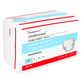 Cardinal Health, Underwear, Sure Care Extra, Small/Medium, 34" - 46"