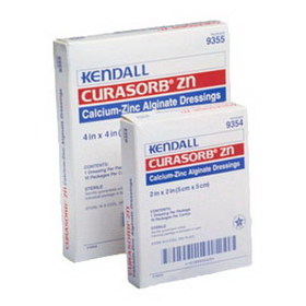 Curasorb Zinc Calcium Alginate Dressing, 4" x 4"