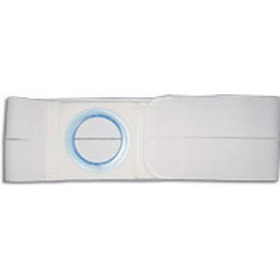 4" White, Regular Elastic, Flat Panel Belt, Medium, 2-3/8" Opening