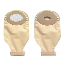 Nu-Flex 1-Piece Adult Drainable Pouch Cut-to-Fit Convex 1-3/4" x 3-1/4" Oval