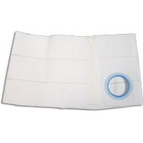 9" Left, White, Regular Elastic, Flat Panel Belt, Extra Large, 3-1/4" Opening Placed 1" From Bottom
