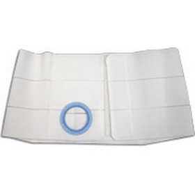 9" Right, White, Regular Elastic, Flat Panel Belt, Extra Large, 3-1/4" Opening