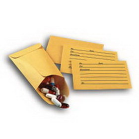 Pill Envelope Tan Heavy Stock without Label