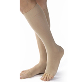 Knee-High Moderate Opaque Compression Stockings X-Large, Natural