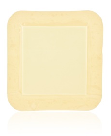 DermaLevin Waterproof Adhesive Foam Border Dressing, 4" x 4"