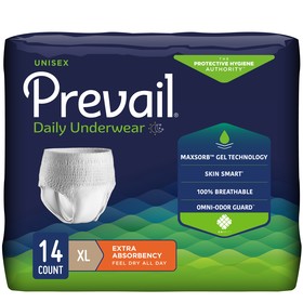 Prevail Protective Underwear, X-Large, 58" - 68"