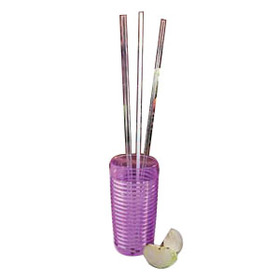 Reusable Drinking Straw, 18" X 3/16" Hole,10/Pack