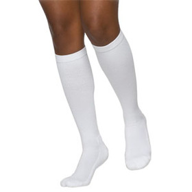 232C Essential Cotton Calf, 20-30mmHg, Men's, Large, Long, White