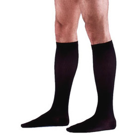232C Essential Cotton Calf, 20-30mmHg, Men's, Large, Short, Black