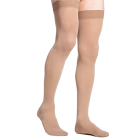 503N No Grip Natural Rubber Thigh, 30-40mmHg, Unisex, Size M1, Beige