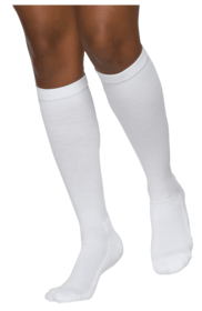 362C Motion Cushioned Cotton Calf, 20-30mmHg, Men's, Large, Long, Black